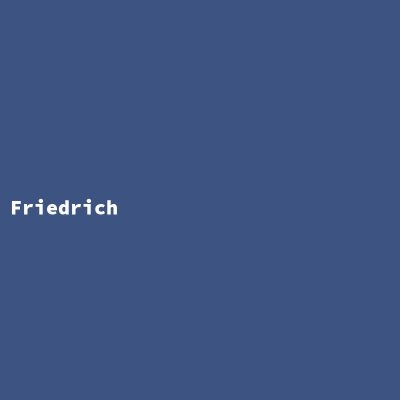 Hersteller: Friedrich
