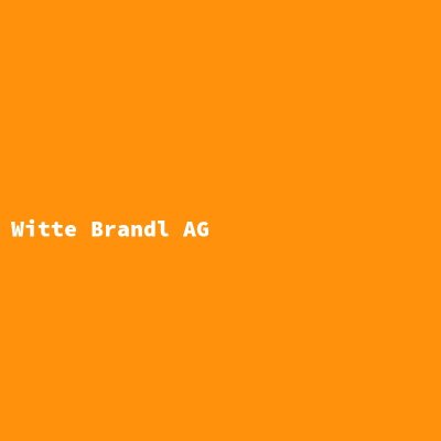 Hersteller: Witte Brandl AG
