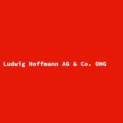 Hersteller: Ludwig Hoffmann AG &amp; Co. OHG