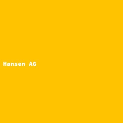 Hersteller: Hansen AG
