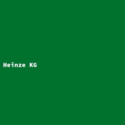 Hersteller: Heinze KG