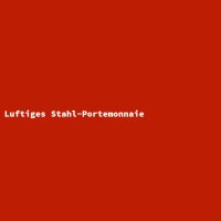 Luftiges Stahl-Portemonnaie
