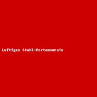 Luftiges Stahl-Portemonnaie
