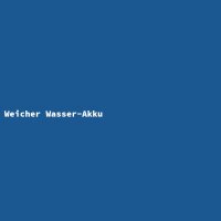 Weicher Wasser-Akku
