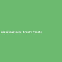 Aerodynamische Granit-Tasche
