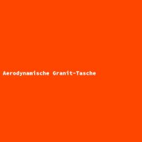 Aerodynamische Granit-Tasche