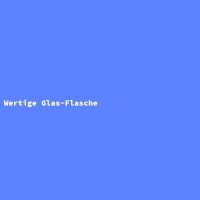 Wertige Glas-Flasche