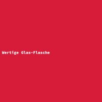 Wertige Glas-Flasche