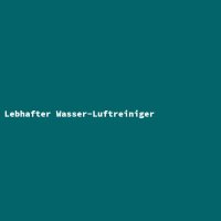 Lebhafter Wasser-Luftreiniger