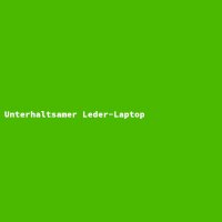 Unterhaltsamer Leder-Laptop
