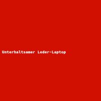 Unterhaltsamer Leder-Laptop