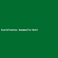 Exorbitantes Baumwolle-Bett