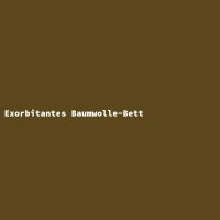 Exorbitantes Baumwolle-Bett