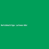 Reichhaltige Leinen-Uhr