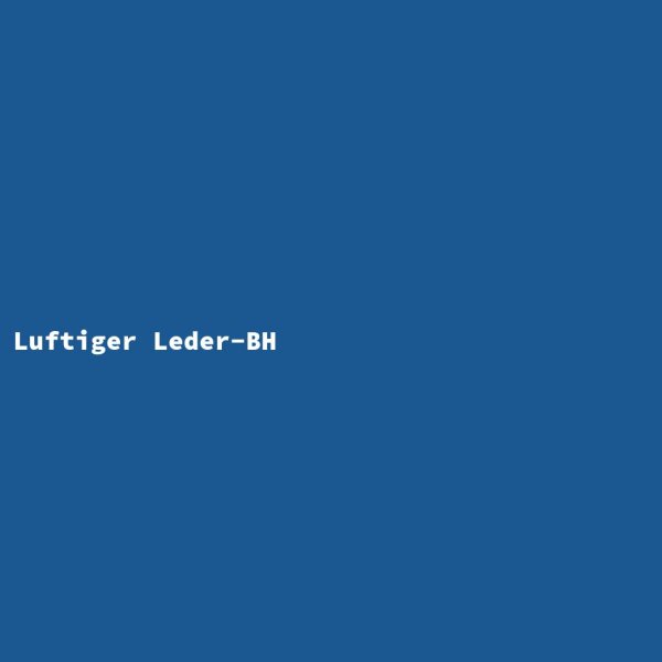 Luftiger Leder-BH