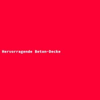 Hervorragende Beton-Decke