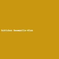 Schickes Baumwolle-Glas