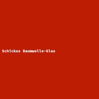 Schickes Baumwolle-Glas