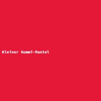 Kleiner Gummi-Mantel