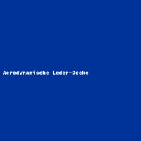 Aerodynamische Leder-Decke