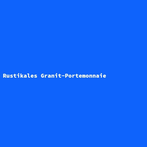 Rustikales Granit-Portemonnaie