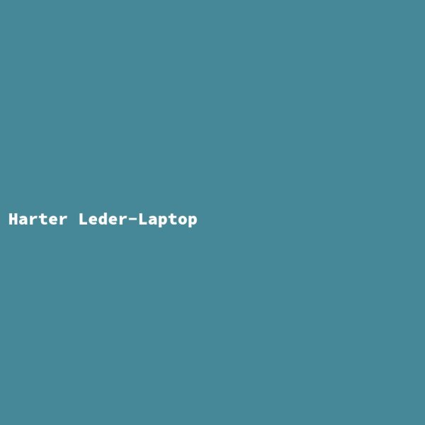 Harter Leder-Laptop