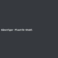 G&uuml;nstiger Plastik-Stuhl