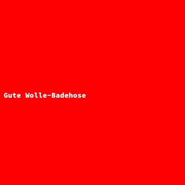 Gute Wolle-Badehose