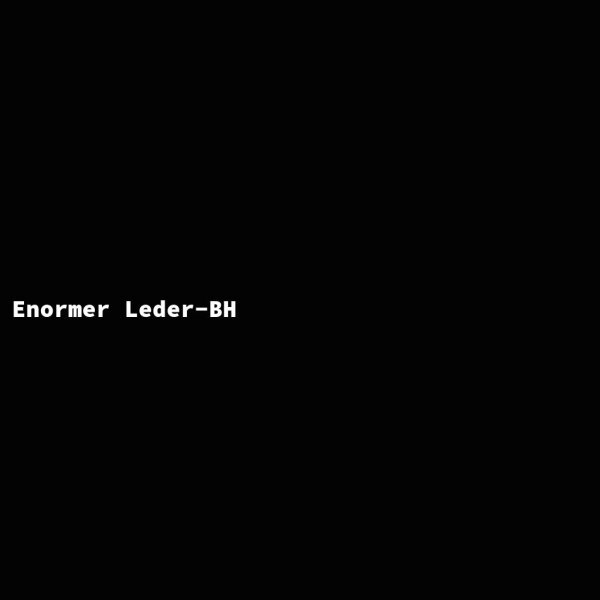 Enormer Leder-BH