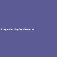 Eleganter Kupfer-Computer
