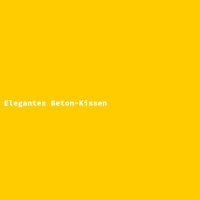 Elegantes Beton-Kissen