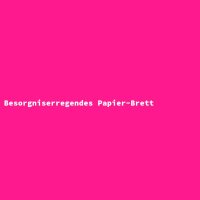 Besorgniserregendes Papier-Brett