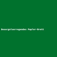 Besorgniserregendes Papier-Brett