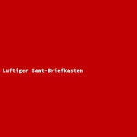 Luftiger Samt-Briefkasten