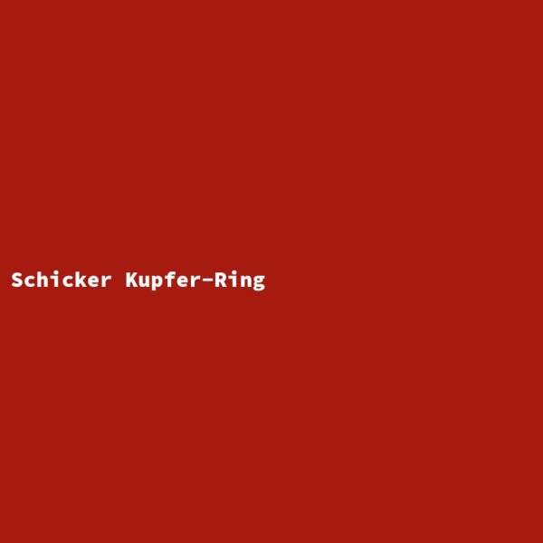 Schicker Kupfer-Ring