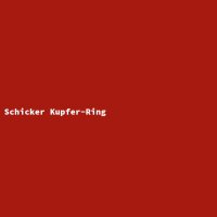 Schicker Kupfer-Ring