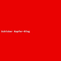 Schicker Kupfer-Ring