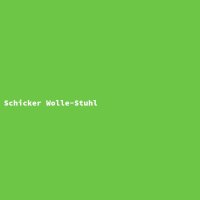 Schicker Wolle-Stuhl