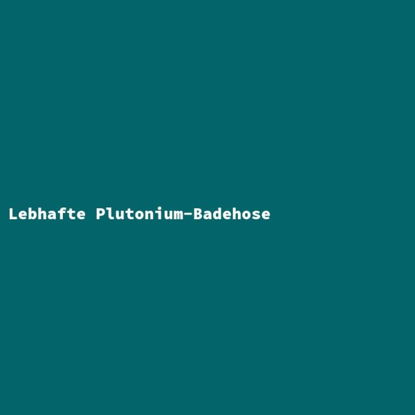 Lebhafte Plutonium-Badehose