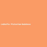Lebhafte Plutonium-Badehose