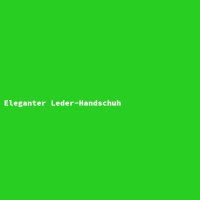 Eleganter Leder-Handschuh