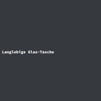 Langlebige Glas-Tasche