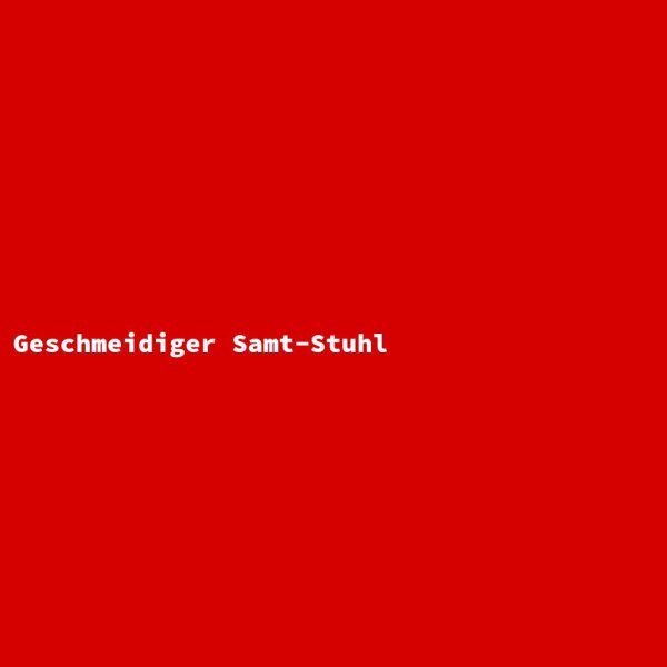 Geschmeidiger Samt-Stuhl
