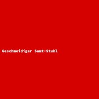 Geschmeidiger Samt-Stuhl