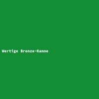 Wertige Bronze-Kanne