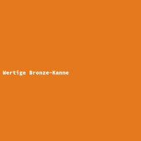 Wertige Bronze-Kanne