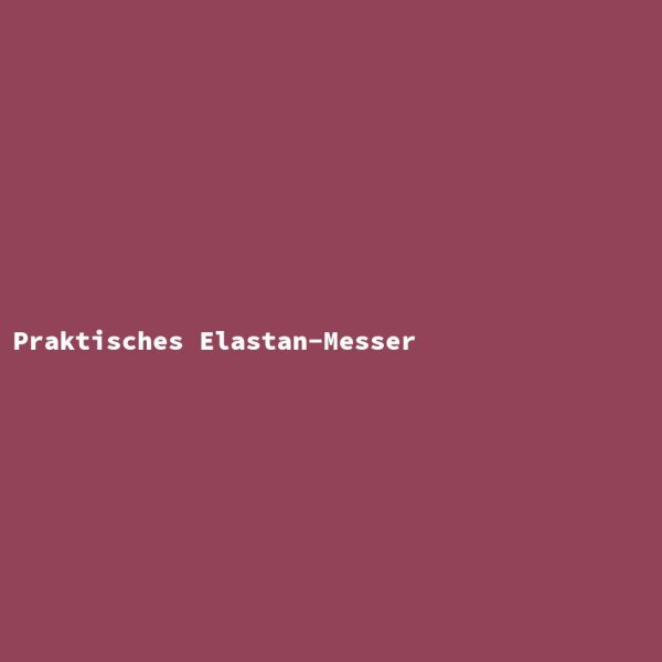 Practical Elastane Knife