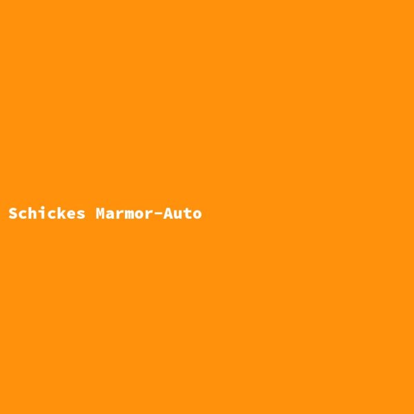 Schickes Marmor-Auto