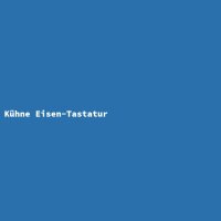 K&uuml;hne Eisen-Tastatur