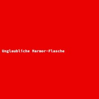 Unglaubliche Marmor-Flasche